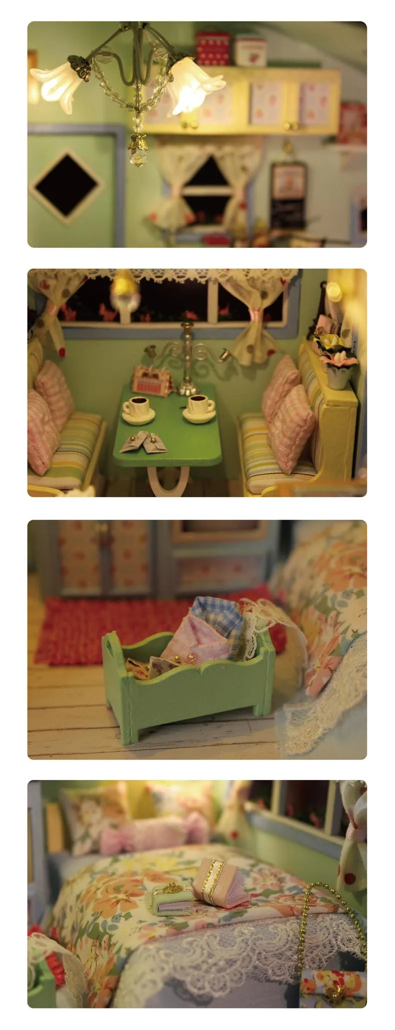 DIY Doll House Wooden Doll Houses Miniature dollhouse Furniture Kit Toys for children Gift Time travel doll houses A-016 18