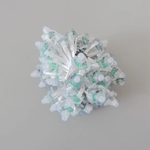 WS2811 12 v светодиодный строка квадрат РГБ светодиодный пиксельный модульный 12 мм Полноцветный Модули Водонепроницаемый светодиодный свет для вывесок белый провод