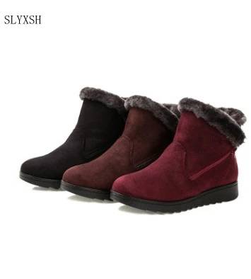 

New fashion women winter shoes women's ankle boots the new 3 color fashion casual fashion flat warm woman snow boots