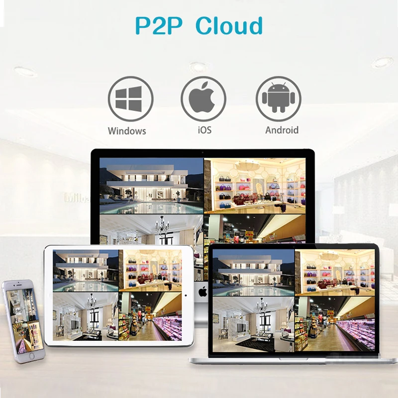  Autoeye 4CH 8CH H.265 5MP NVR Support 5MP IP Network Camera