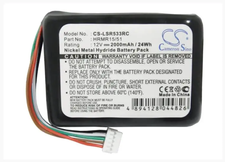 

Cameron Sino 2000mAh battery for LOGITECH Squeezebox Radio 533-000050 HRMR15/51 NT210AAHCB10YMXZ Remote Control Battery