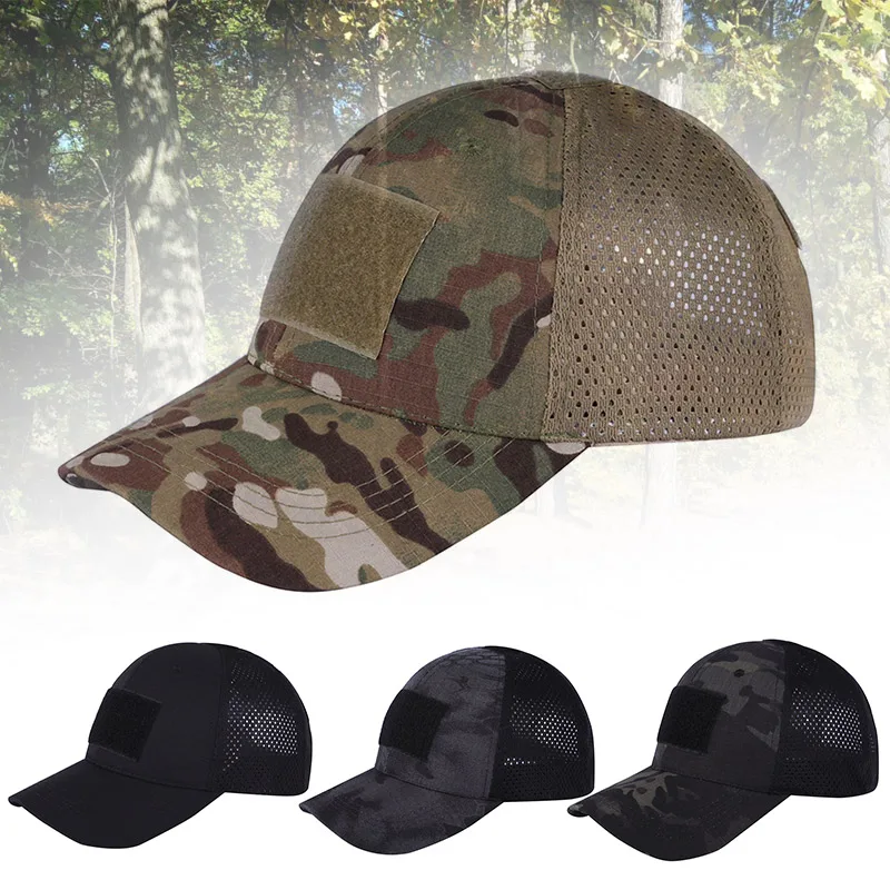 

2pcs Men Baseball Hat Military Training Army Camouflage Cap Outdoor Camping Hiking Sun Hat ASD88