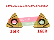 10PCS 16ER 16IR 16 ER IR 1.0/1.25/1.5/1.75/2.0/2.5/3.0 ISO,Indexable Tungsten Carbide Threading Lathe Inserts internal Metric 10PCS 16ER 16IR 16 ER IR 1.0/1.25/1.5/1.75/2.0/2.5/3.0 ISO,Indexable Tungsten Carbide Threading Lathe Inserts internal Metric