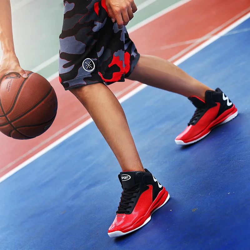 Мужские баскетбольные кроссовки, мужские баскетбольные ботильоны для женщин, нескользящие спортивные кроссовки, размер 39-46