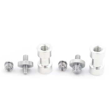 

6 in 1 1/4" 3/8" Screw & 5/8" Spigot Stud Convert Adapter For Camera Tripod Stand High Quality