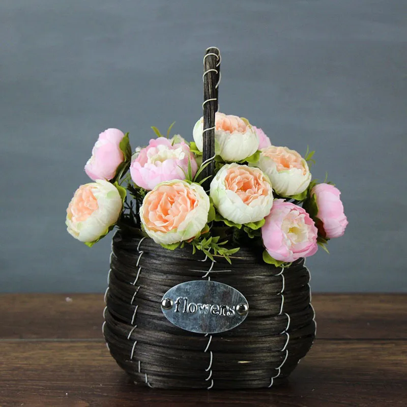 artificial flower silk peonies home decor  (12)