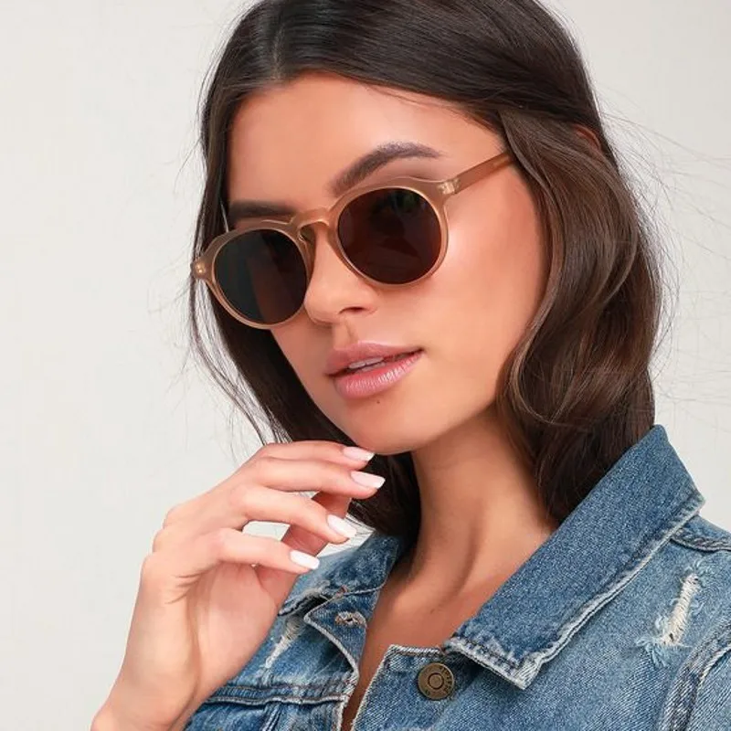 Gafas De Sol Ovaladas Vintage Para Mujer, Montura Metálica Dorada Y Protección UV400, Estilo Retro Ideal Para Regalo