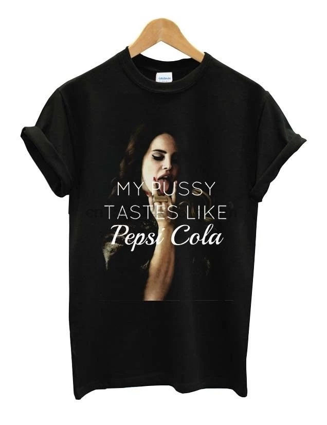 Лана Дель Рей Pussy вкусы Pepsi Cola черный Для мужчин женщина футболка унисекс Tumblr