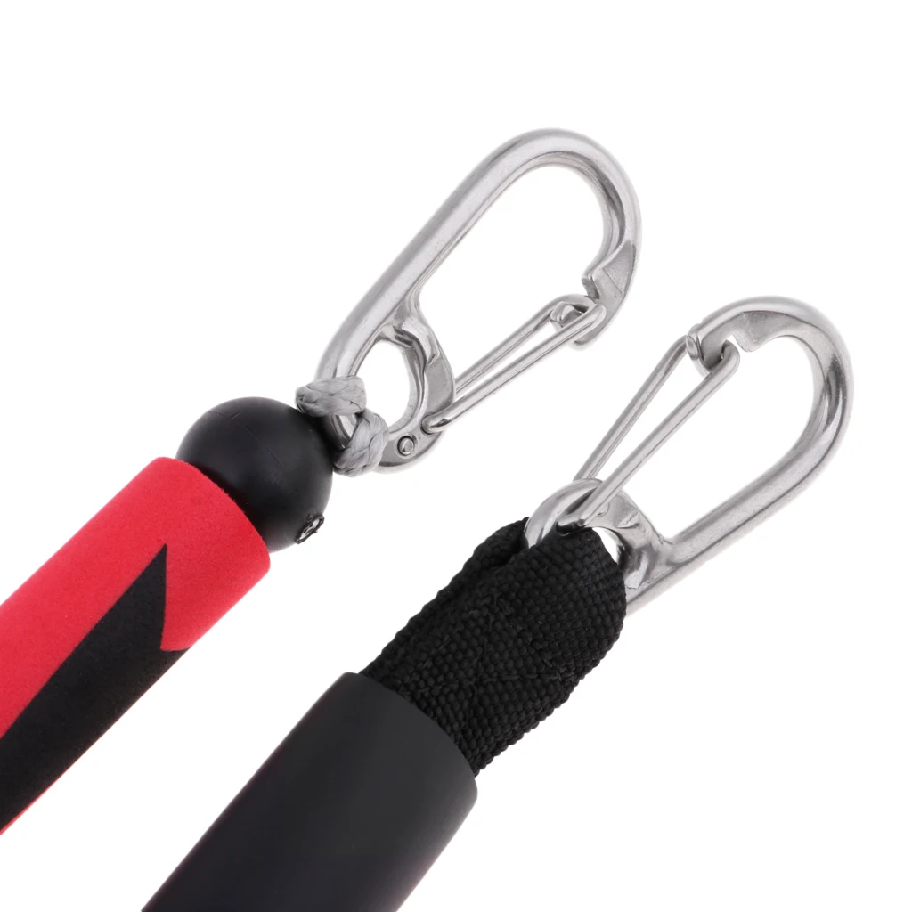 Heavy Duty 40' Kitesurfing Kiteboarding Leash Safety Harness Gear Equipment Slider Release Kite Leash Carabiner Hook