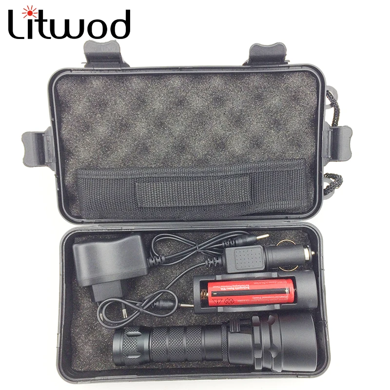 

Z30D52 LED Diving Flashlight Torch 5000Lm XM-L L2 Waterproof Dive Underwater 120M Lamp Light Lanterna AC Car Charger Box Cover