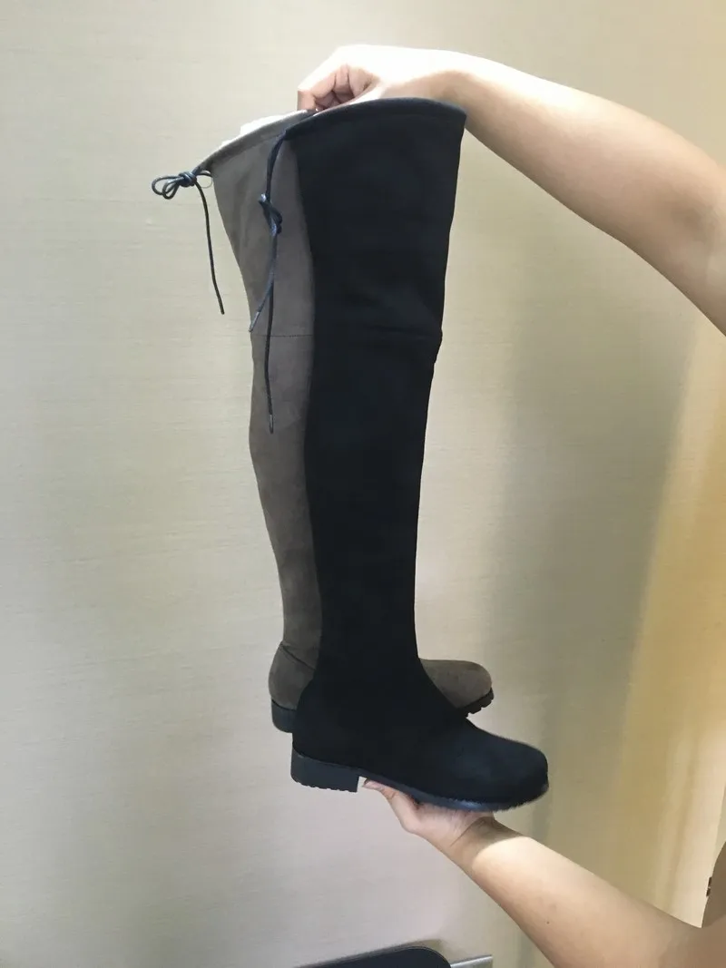 Women Over The Knee Boots Suede Thigh High Boots