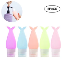 Креативная силиконовая Русалка, бутылка для путешествий, набор для шампуня, лосьона, солнцезащитных принадлежностей, диспенсеры для туалетных принадлежностей