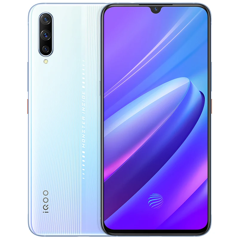 VIVO iQOO Android 9 мобильный телефон OTA обновление отпечатков пальцев ID Snapdragon 855 NFC type-C 4000 мАч 44 Вт Быстрая зарядка 4D игровой мобильный телефон