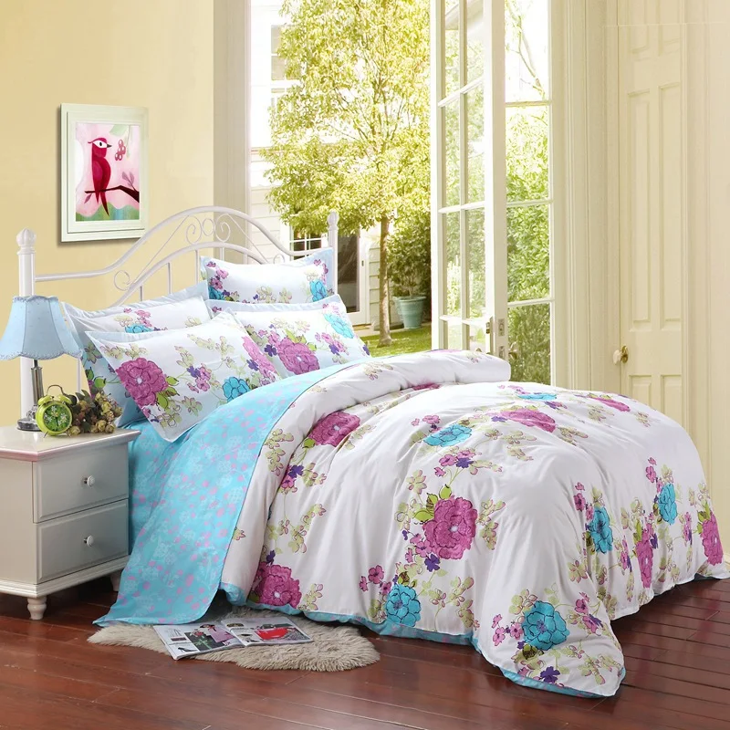 High quality bedding set king size double bed sheets Jacquard duvet