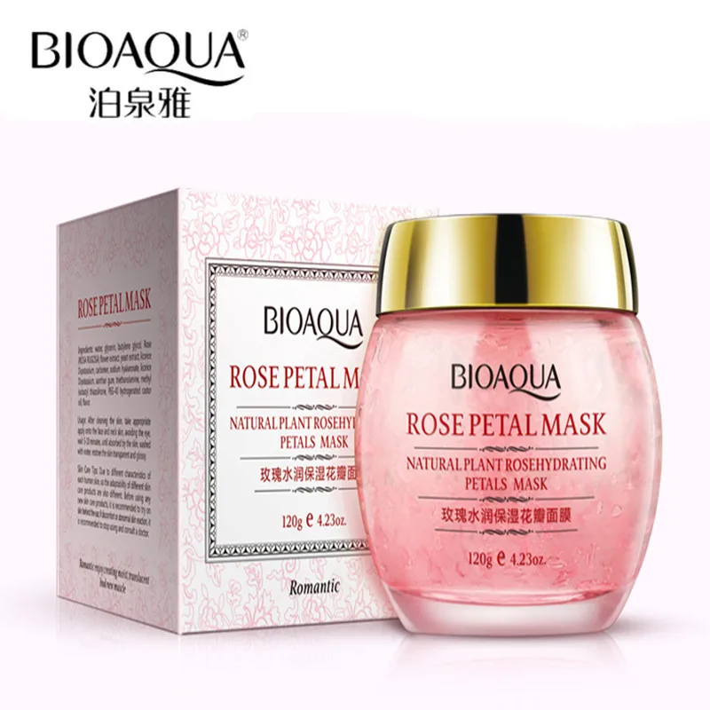 Bioaqua Sleeping Masks Rose Fresh Osmanthus Blossoming Moisturizing Petal Brighten Skin Shrink