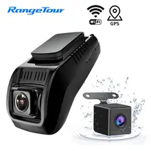 Nuovo Wifi Mini Auto DVR Dash Cam GPS FHD 1296 P Video Recorder Videocamera per auto Anteriore e Posteriore Cam di Visione Notturna auto Registrator