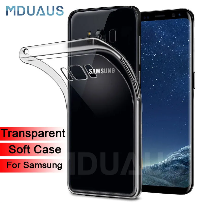 Ультратонкий Мягкий Прозрачный чехол из ТПУ для samsung Galaxy S9 S8 S10 Plus S10e S7 Edge Note 8 9 прозрачный силиконовый чехол для телефона s