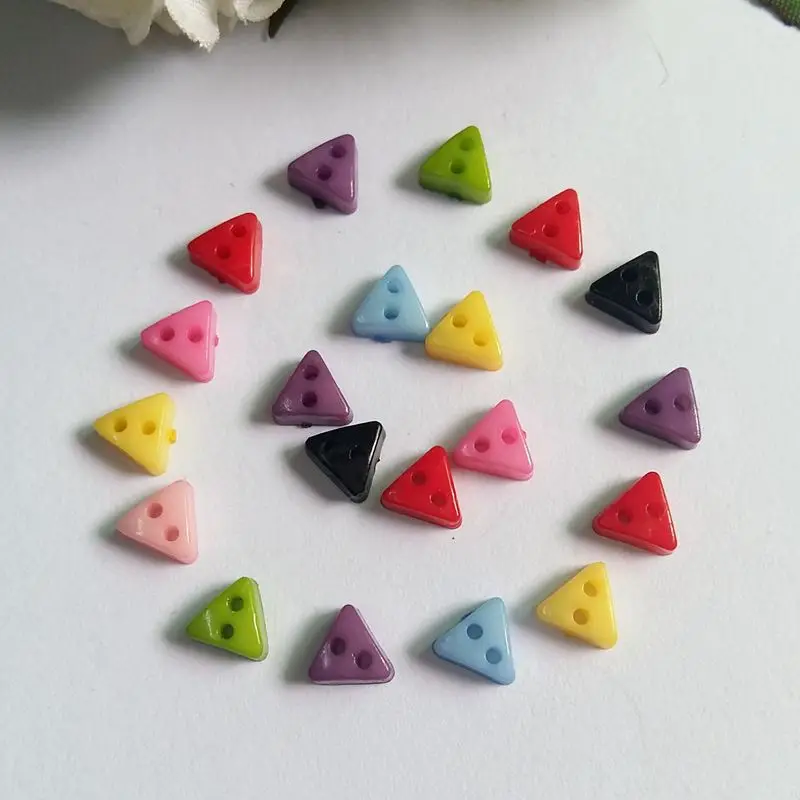 

300pcs/lot Mixed color 6mm Mini Tiny Plastic Buttons Sewing Doll Clothes Button Embellishments Scrapbook Cardmaking