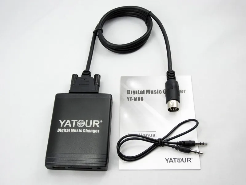 Yatour цифровой автомобильный аудио USB стерео для Sanyo Ford Fiesta SD AUX CD Changer Bluetooth адаптер Интерфейс kit-MP3 интеграции