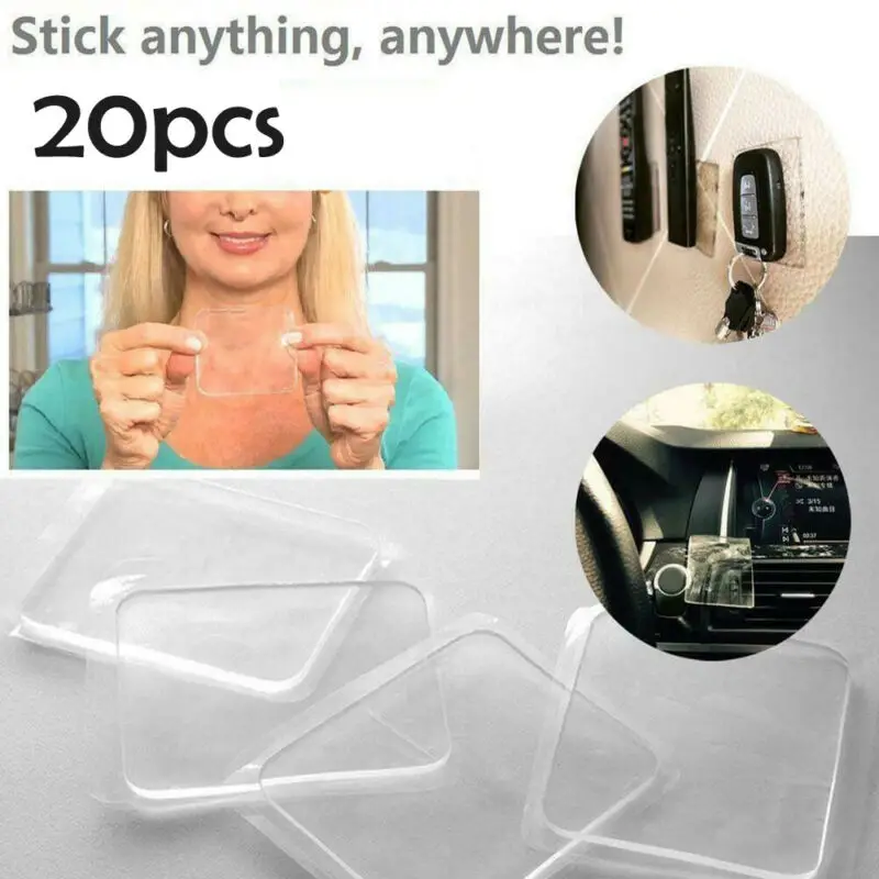 

20 Pcs Super Sticky Gripping Pad Clear Anti Slip Pads Super Easy Gripping Pad