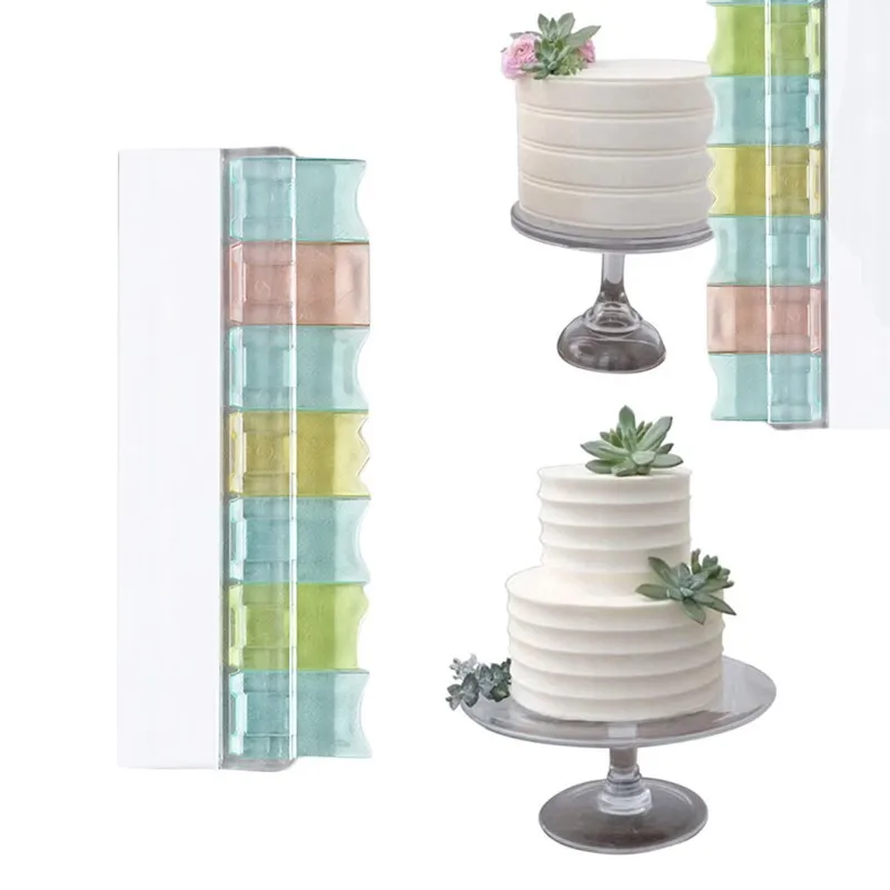 

Free Combination Cake Decorating Tools Scraper Smoother Cream Decorating Pastry Icing Fondant Spatulas Baking Pastry Tools