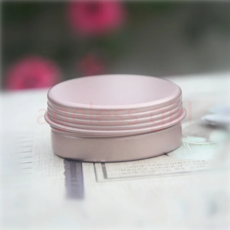 

50/100/200 PCS 20-25G Empty Rose-gold Aluminum Cream Jars Refillable Cosmetic Bottles Ointment Containers