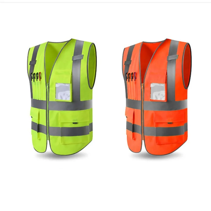 Men Women High Visibility Reflective Vest Sports Outdoor High Quality Reflective Safety Clothing Working Clothes Running Vest ST