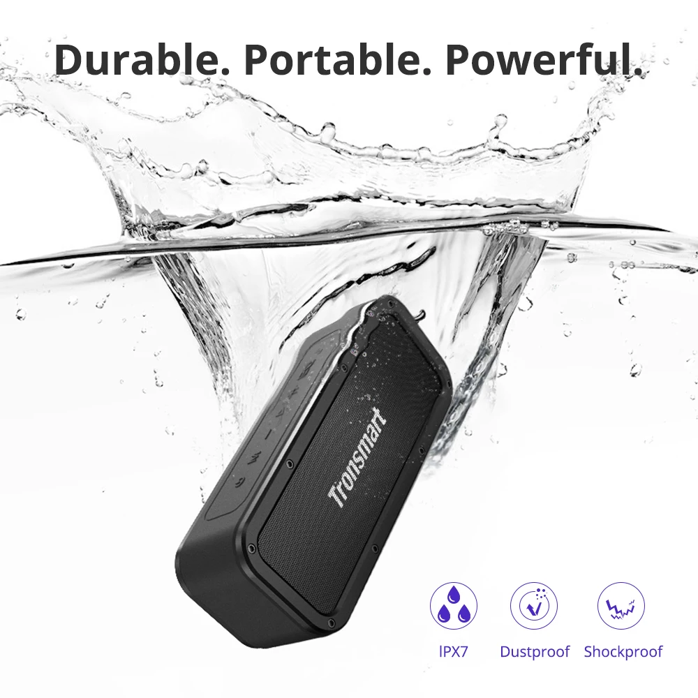 Kaufen Tronsmart Kraft Bluetooth Lautsprecher Bluetooth 5,0 Tragbare Lautsprecher 40W Lautsprecher IPX7 Wasserdicht mit Stimme Assistent, TWS, NFC