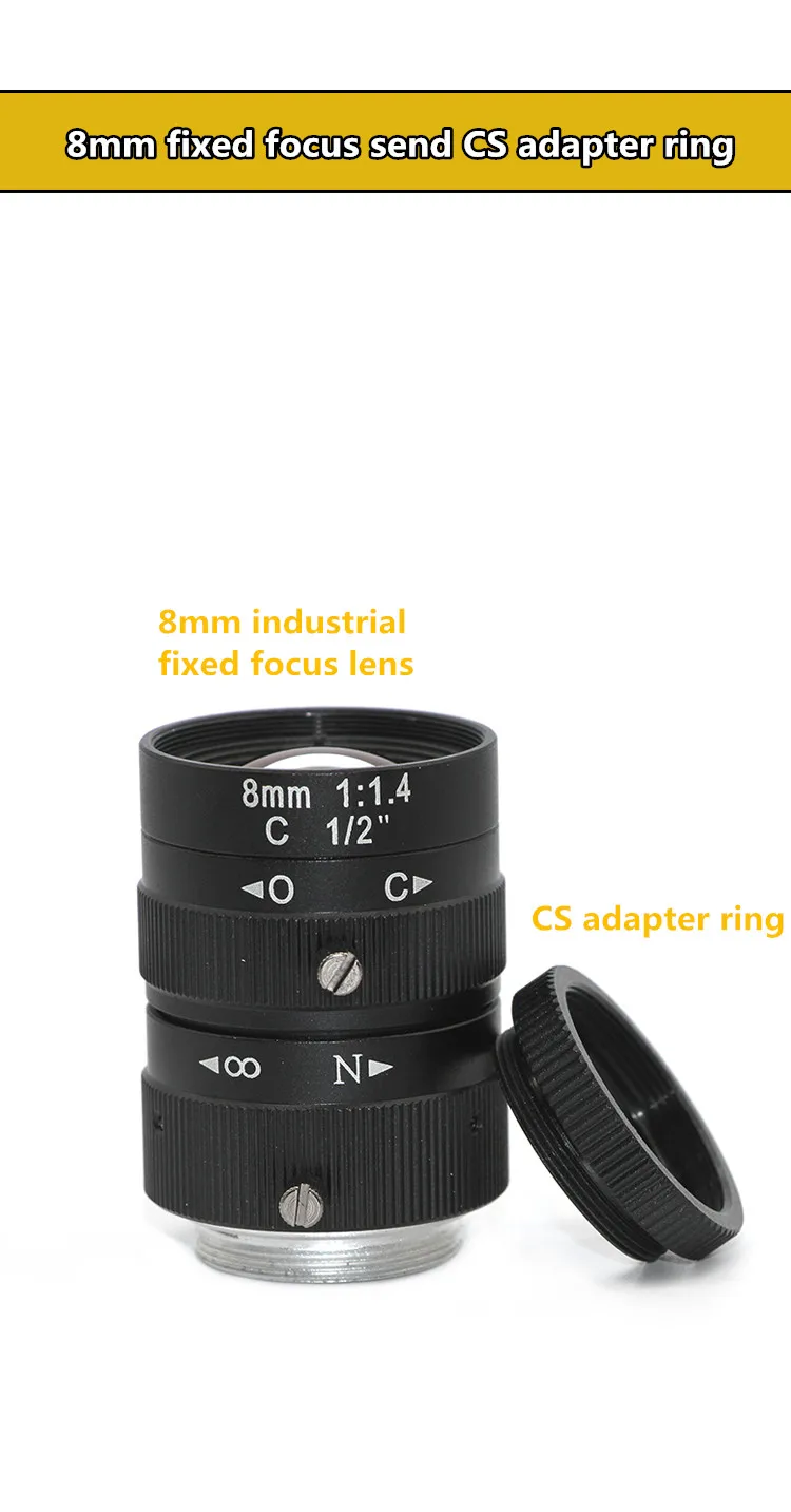 8mm fixed focus send CS adapter ring
