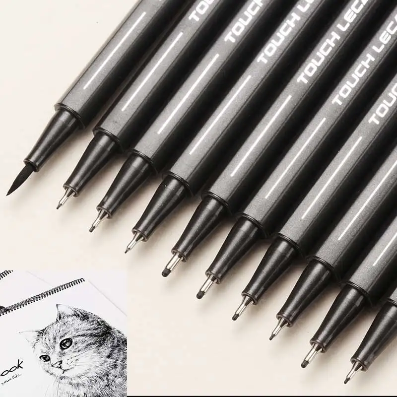 Черная чернильная ручка Pigma micron водонепроницаемый дизайн художественный маркер