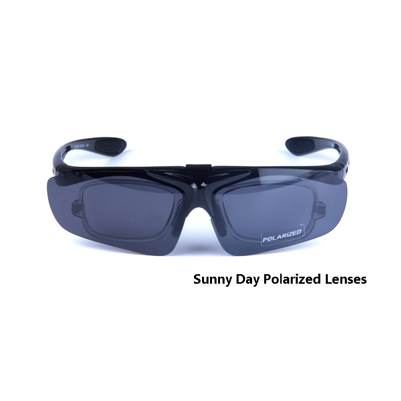 

Polarized Daytime Lens & Night Vision Lens Goggles, Anti-UV Driver Motor cyc Sunglasses with 2 Lenses & RX Inserts