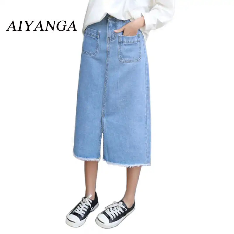 High Waist Midi Skirt Solid Pocket A-Line Women Casual Bottoming Skirt  Sashes