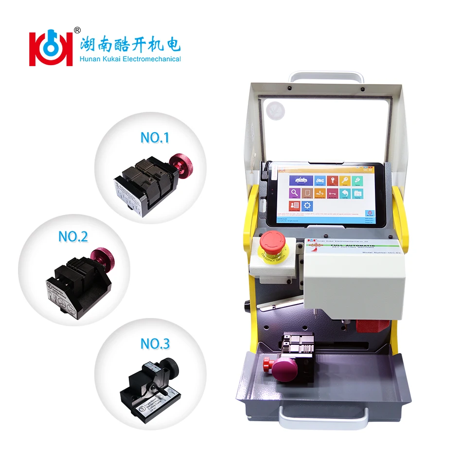 Kukai Multi Languages SEC E9 Car Key Cutting Machine Ship From China High Security Laser Keys