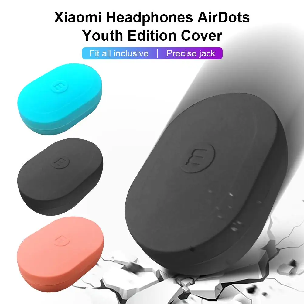 

Silicone Case For Xiaomi MI Redmi AirDots Youth Version Wireless Bluetooth Earphone TWS Charging Case Soft Protective Cover