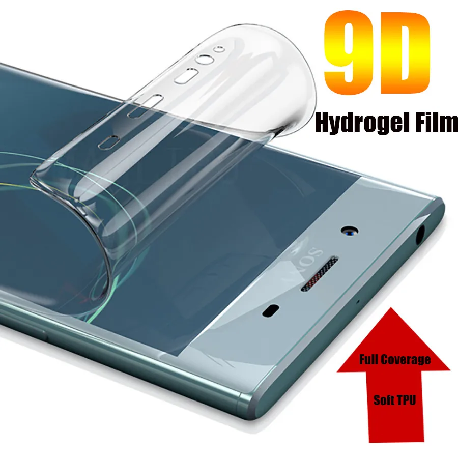 

For Sony Xperia XZ XZ1 XZ2 XZ3 Compact Premium Soft TPU Front Full Cover Screen Protector Transparent Protective Hydrogel Film