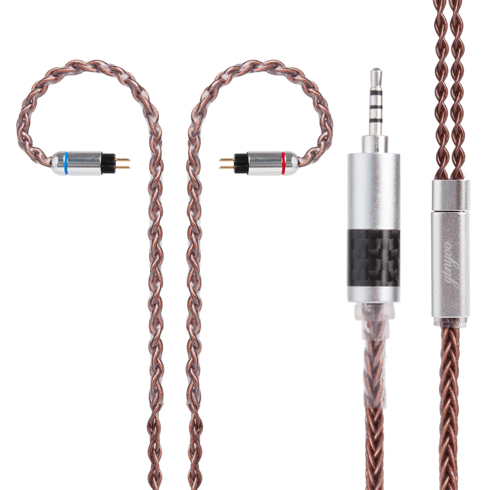 

Yinyoo 8 Core Tin Plated Copper Cable 2.5/3.5/4.4mm Balanced Cable Earphone Upgrade Cable With MMCX/2Pin