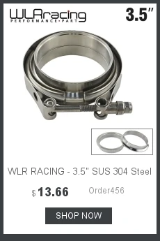 WLR RACING-" SUS 304 нержавеющая сталь вытяжной V-Band зажим фланец комплект V-Band Vband мужской женский дизайн WLR5243