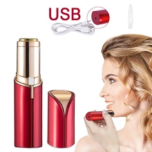 Electric Epilator Women Painless Hair Removal Female Upper Lip Cheeks Lipstick Shaver Razor Face Hair Remover USB Rechargeable Electric Epilator Women Painless Hair Removal Female Upper Lip Cheeks Lipstick Shaver Razor Face Hair Remover USB Rechargeable