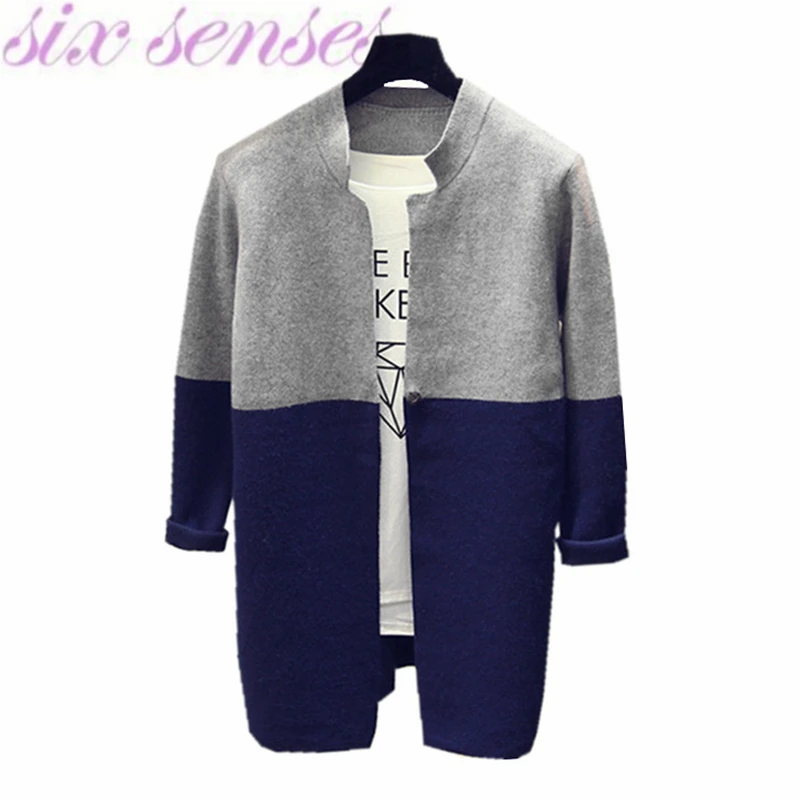 JIANGZ Gilet Femme,Col Rond Blanc Slim Fit Cardigan Court Cardigan Doux Confortable À Manches Longues Tricoté Manteau Ouvert Devant Pull Veste Vêtements D'Extérieur Pour Femmes,XL