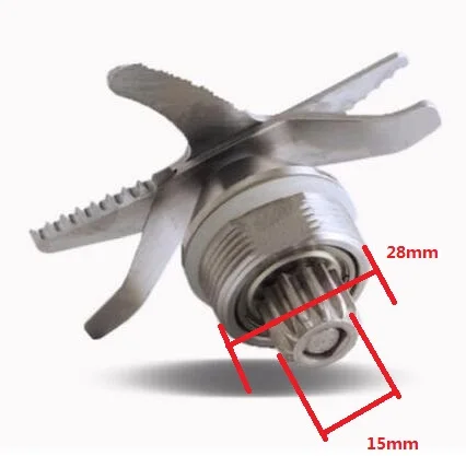 Блендер stainelss steeel лезвие с подшипником для 867 868 JD-321 JD-322 JD-319 6 листах дробилки льда