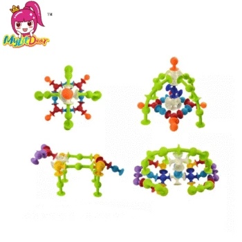 

72pcs/pack Multicolor Montessori Silicone Building Blocks Toy Brick Sucker DIY Block Assembling Educational Toys For Children