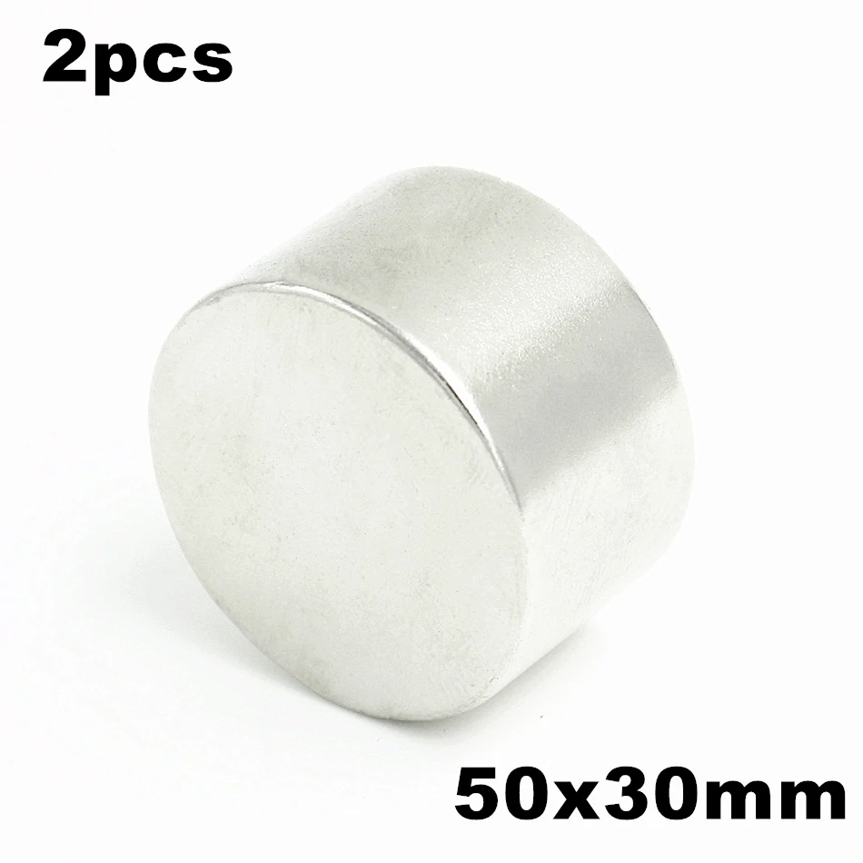 

2pcs N52 50x30mm Super Powerful Strong Bulk Small Round NdFeB Neodymium Disc Magnets Dia 50mm x 30mm Rare Earth NdFeB Magnet