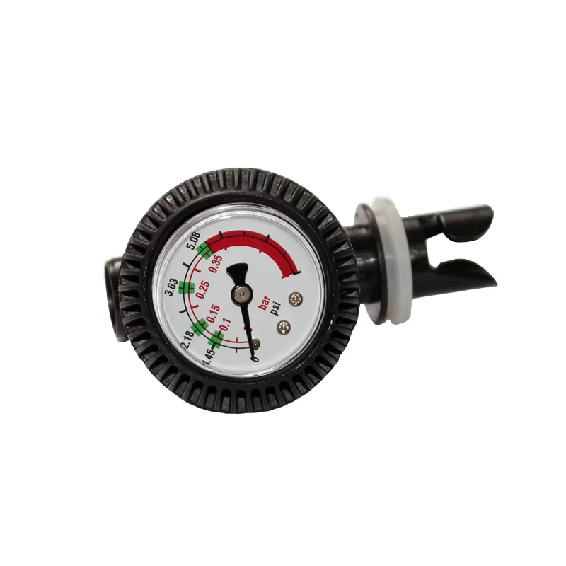 PVC ضغط مقياس ترمومتر الهواء ل قارب قابل للنفخ قوارب الكاياك اختبار الهواء صمام موصل سوب مجداف وقوف مجلس تصفح A09005