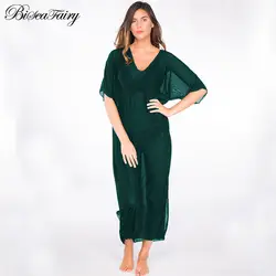 BISEAFAIRY Бикини Cover Up Дамы Твердые Лето бикини парео пляжное платье купальники Для женщин купальник 2018 Cover Up пляжные туники