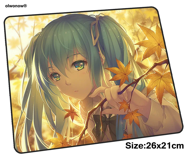 Hatsune Miku коврик для мыши 26x21 см игровой коврик для мыши большой коврик для геймера Самый дешевый игровой компьютерный стол Клавиатура со встроенной мышью HD Печать игровые коврики