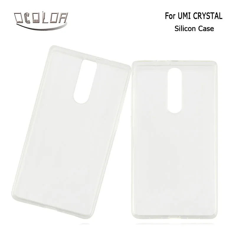 

ocolor For UMI UMIDIGI Crystal Silicon Case Transparent Anti-knock TPU Back Case Phone Protective Cover For UMI UMIDIGI Crystal