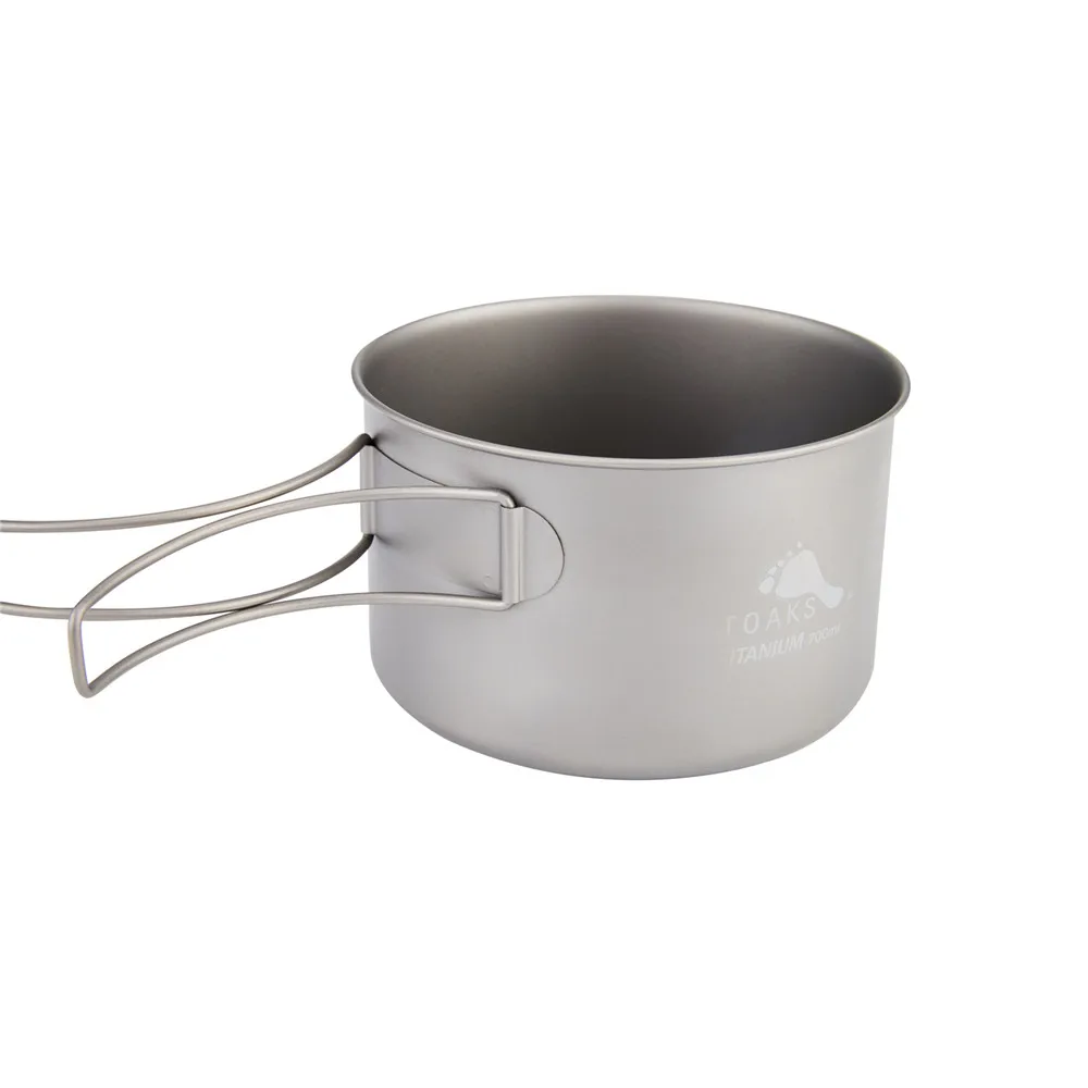 Toaks屋外キャンプチタンカップ超軽量チタン鍋つ折りハンドル 700 ミリリットル 屋外用食器 Aliexpress