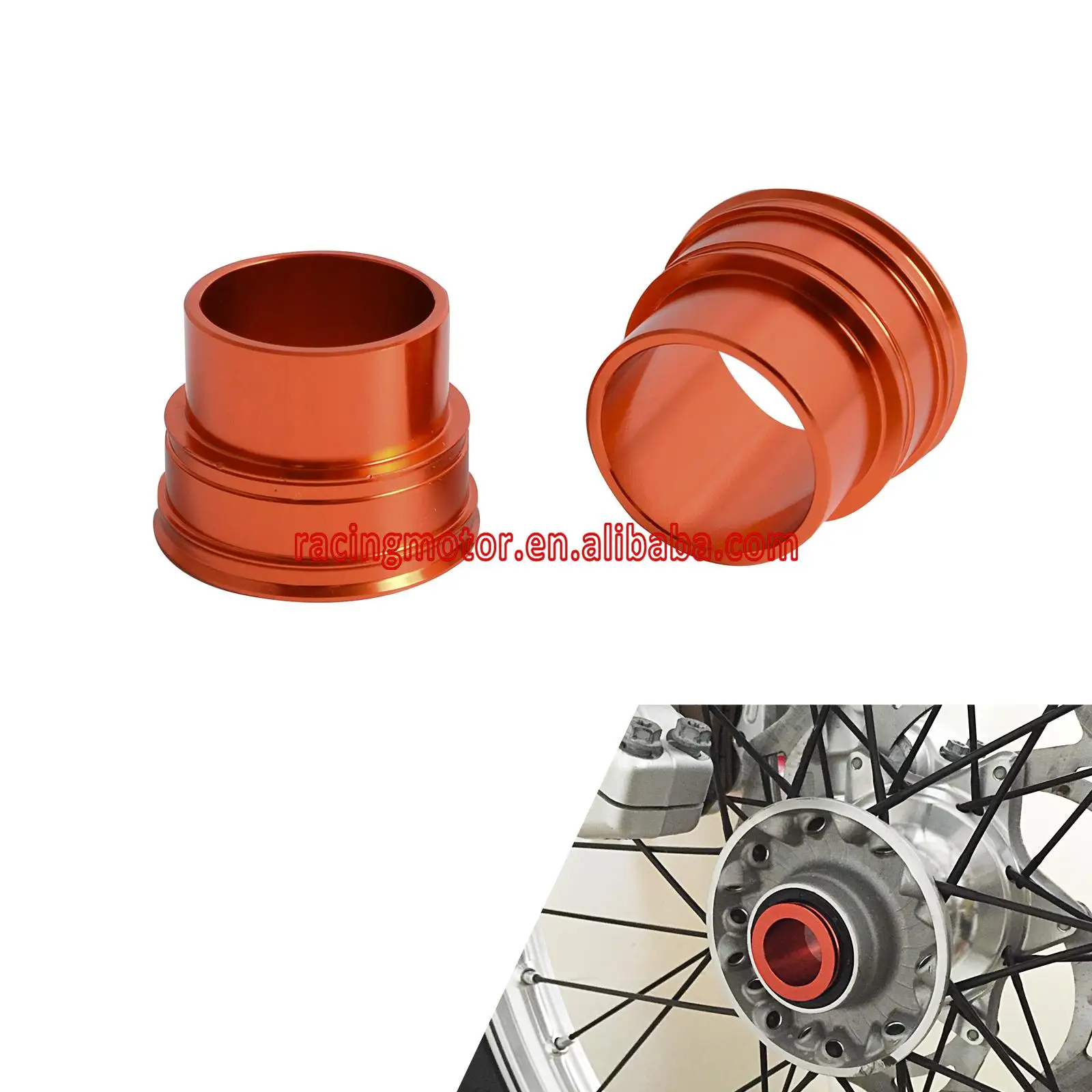 

CNC Front Wheel Hub Spacers Collars For Husaberg KTM SX SXF XCF EXC EXCF EXCW XCW 125 200 250 300 350 400 450 500 505 525