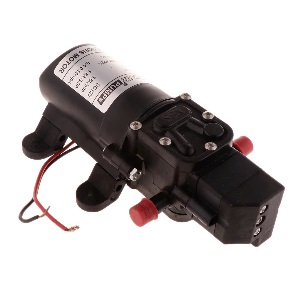 12-24V High Pressure 3.6L/min Water Pump Car Boat Wash Spray Transfer Pump Utility Pumps for Water Purification Treatment	