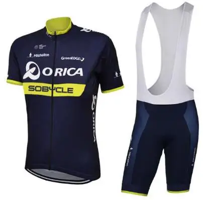 2018 команда Orica велосипедная одежда велосипед езда костюм быстросохнущая Мужская